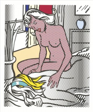 Roy Lichtenstein Painting - Dos desnudos 1964 Roy Lichtenstein